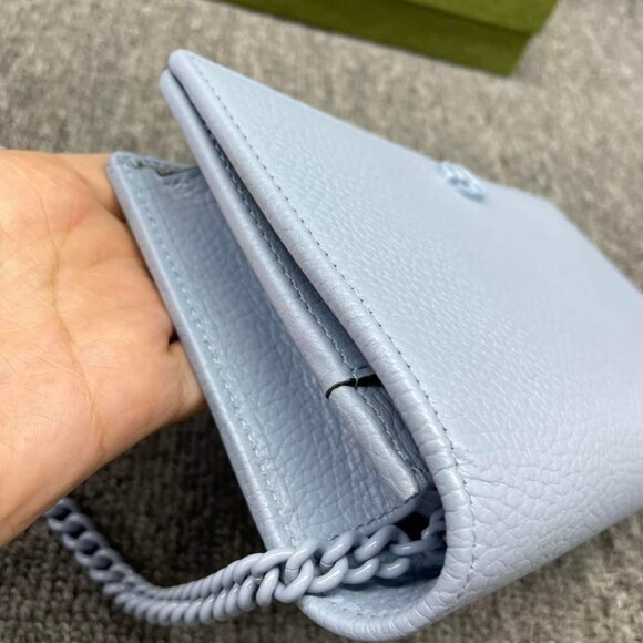 100% Authentic GUCCI Soho Wallet on Chain Leather Shoulder Bag - Picture 3 of 13